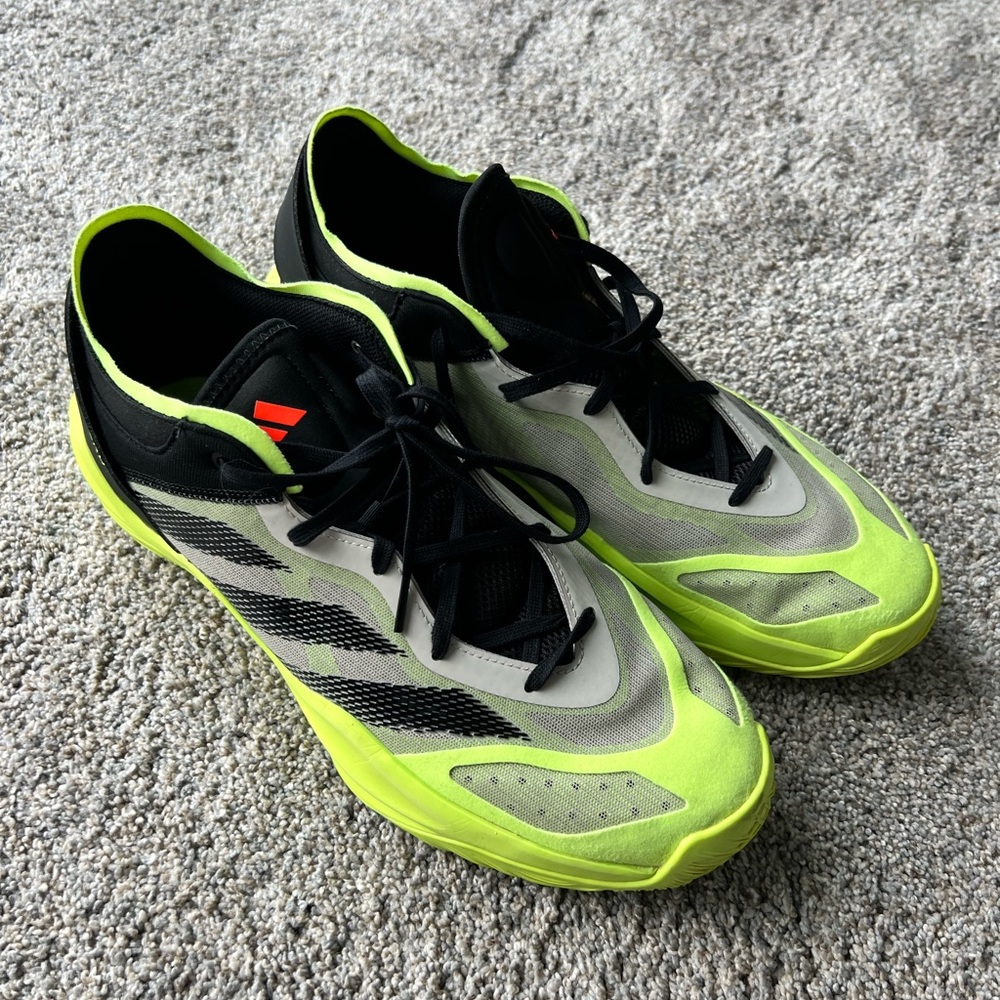 Adidas Adizero Select 2.0 Black and Neon Green basketball shoes